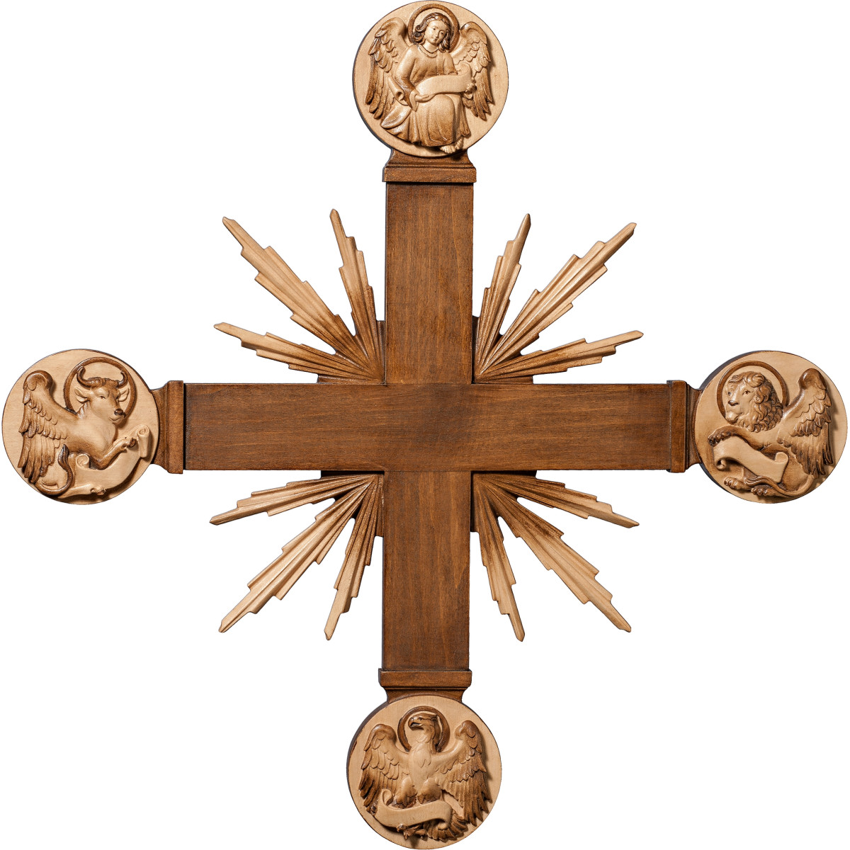 Cruz con Evangelistas y rayos